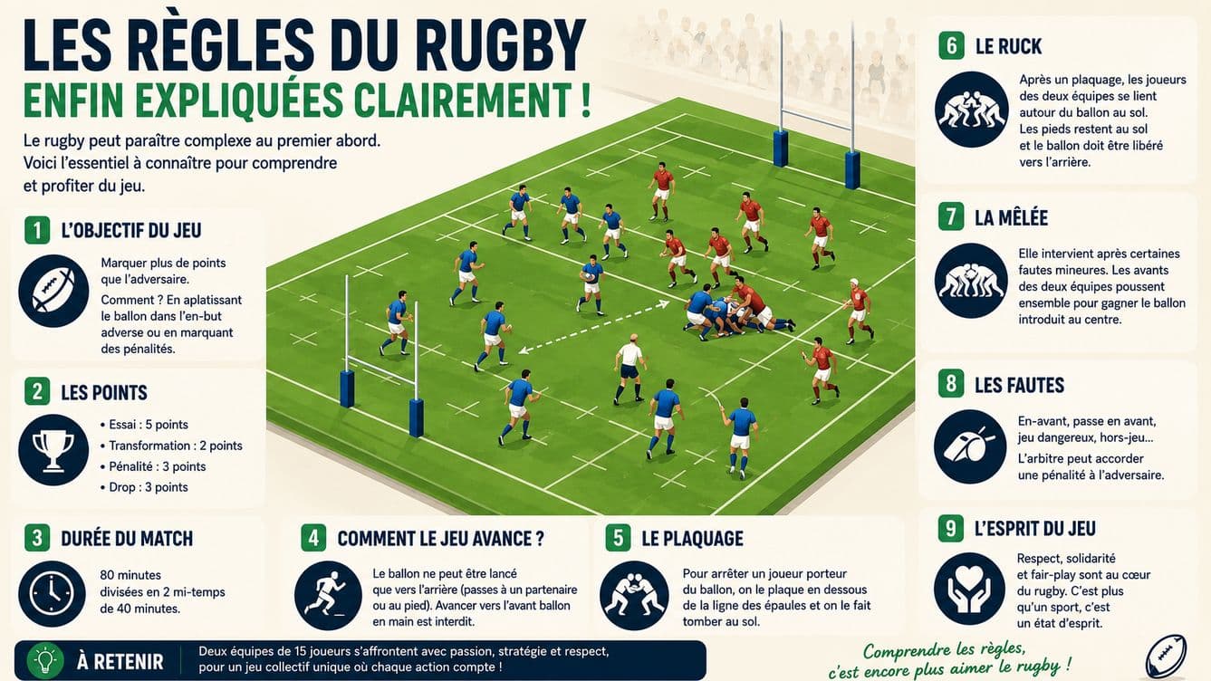 Les règles du rugby enfin expliquées clairement